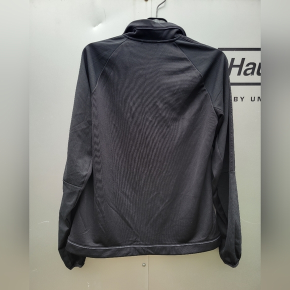 Adidas full zip up jacket / warm up , black size Large in great shape - Picture 4 of 4